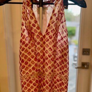 Anthropologie HD in Paris Carmona Silk Halter Tank Top